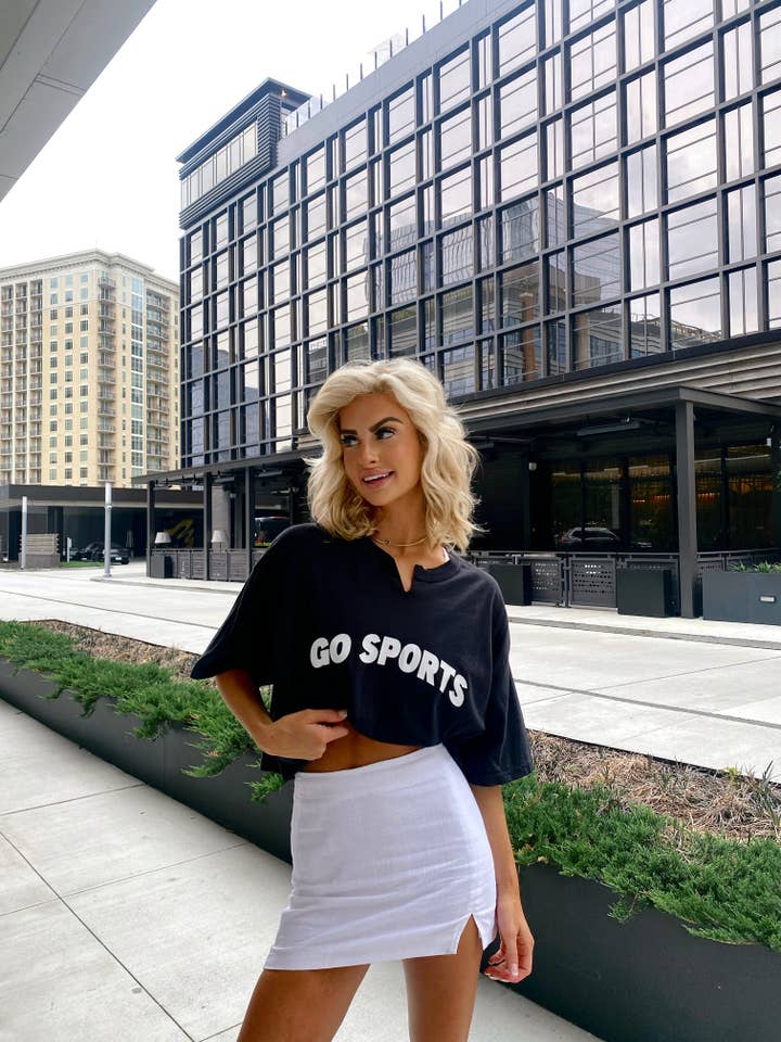 Distressed Vintage Couture - Wholesale Screen Printed T-Shirt - Women's - Go Sports Tee