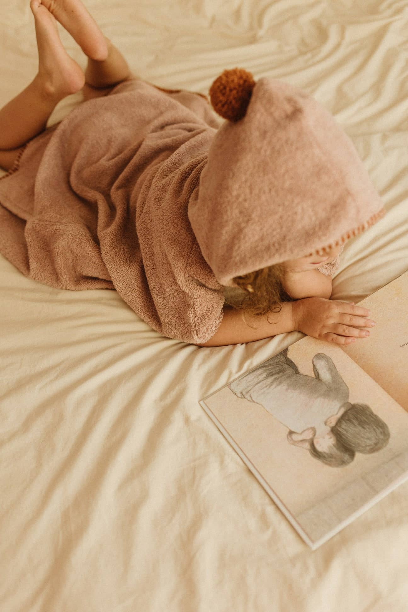 Ti'ponch - Wholesale Poncho Towel - Kids & Baby - Poncho JODY - Blush1