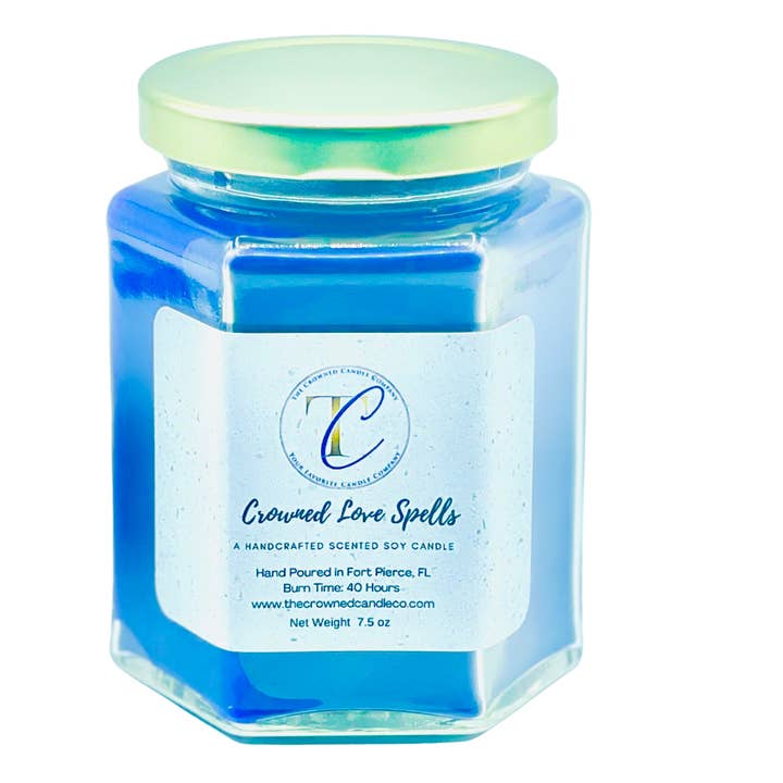 Crowned Loved Spells Soy Candle for wholesale by The Crowned Candle Company
