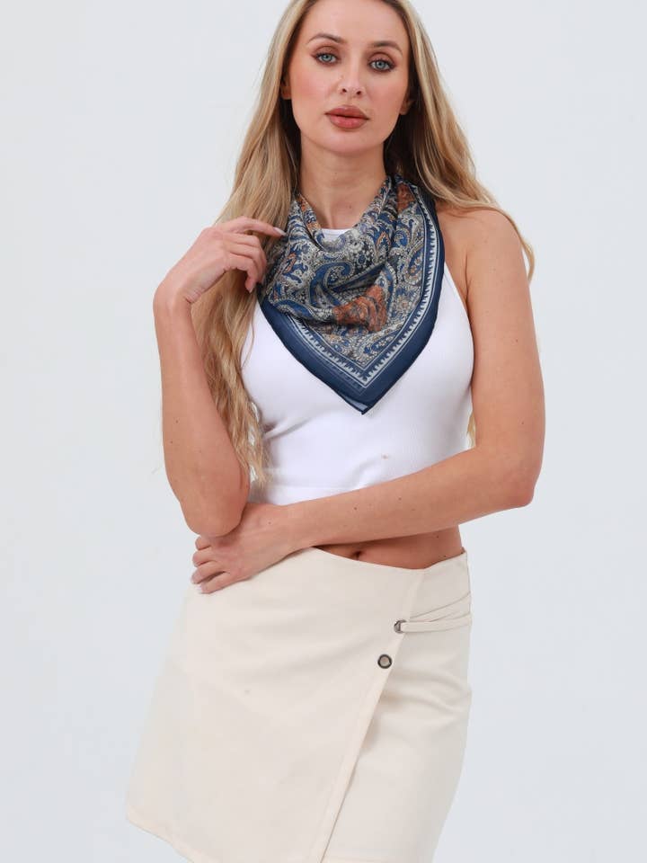 Boho-print bandana: Let forårs- og sommerstil for engroshandel hos Leto Accessories