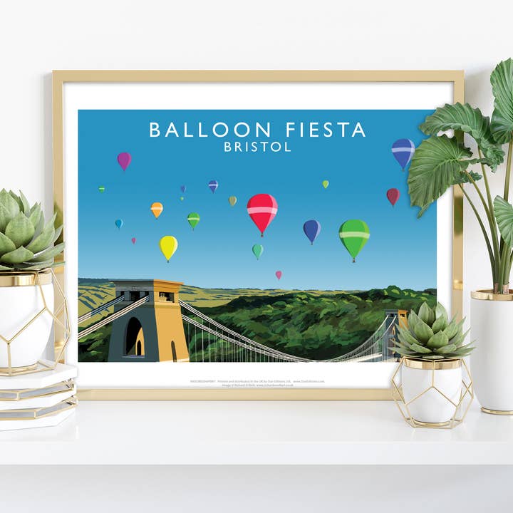 Balloon Fiesta, Bristol By Artist Richard O'Neill Art Print for wholesale by Star Editions