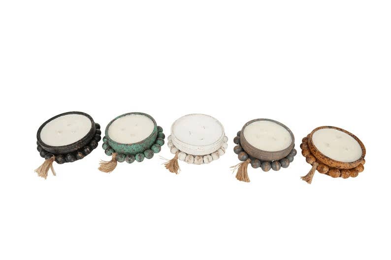 My Amigos Imports - Wholesale Candle Holder - Beadzie™ Candle Pour Vessel-Clay-5 Color Choices13