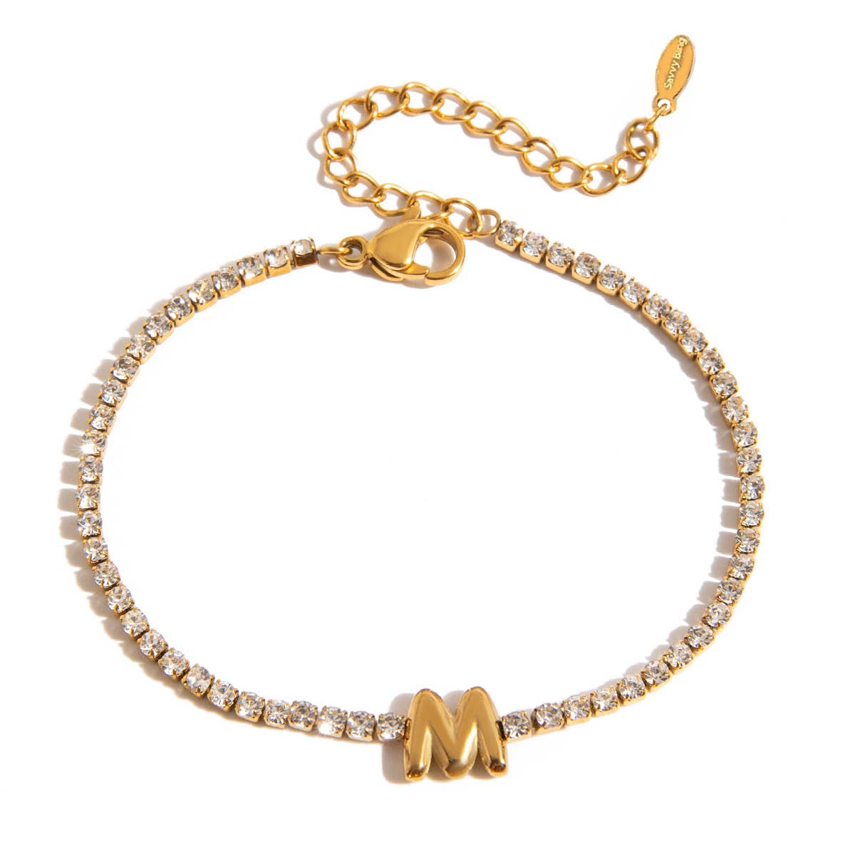 Savvy Bling - Wholesale Tennis Bracelet - Initial Tennis Bracelet Water Resistant12