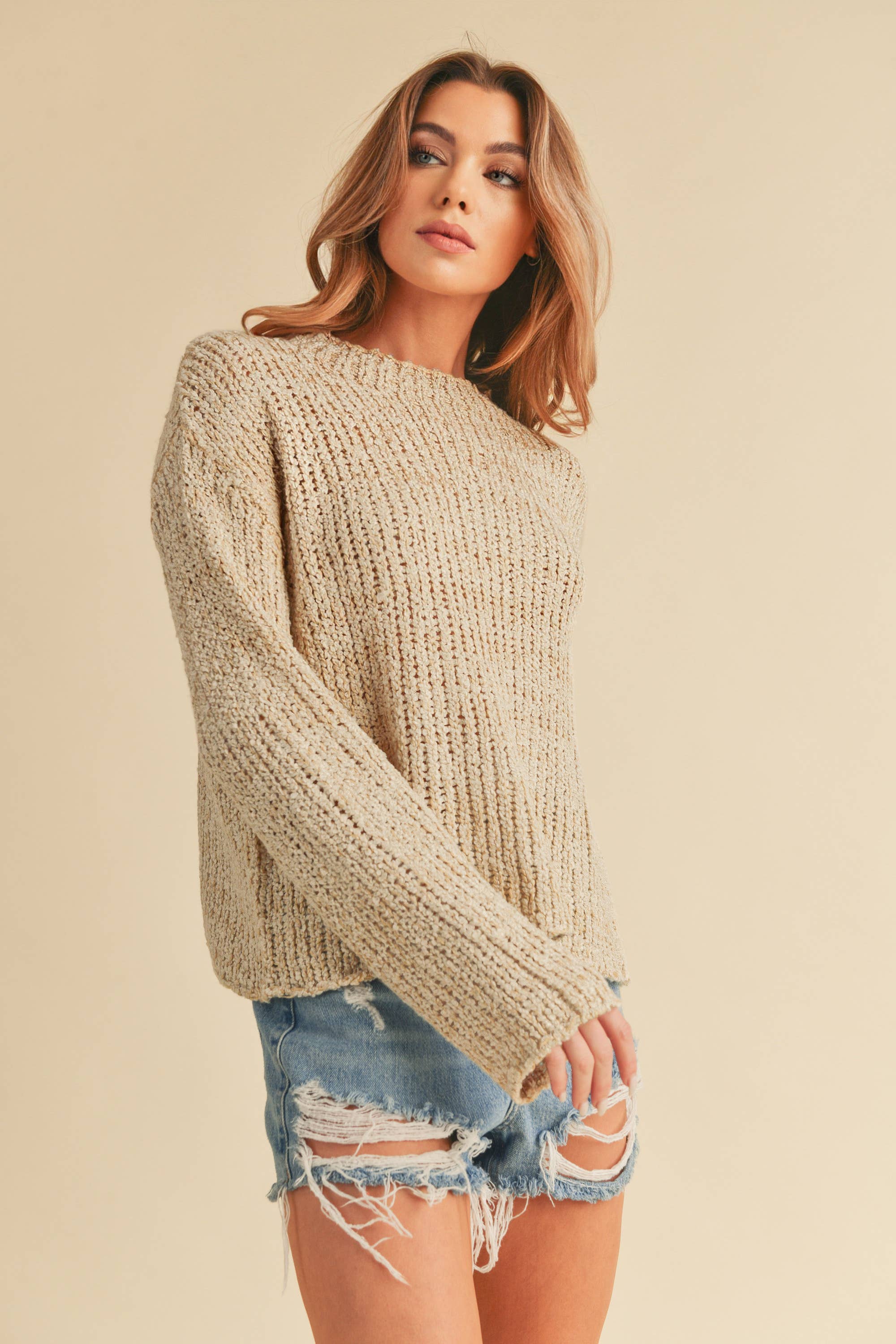 AEMI + CO - Wholesale Knit Sweater - Women's - 3108CK Irma Sweater 654