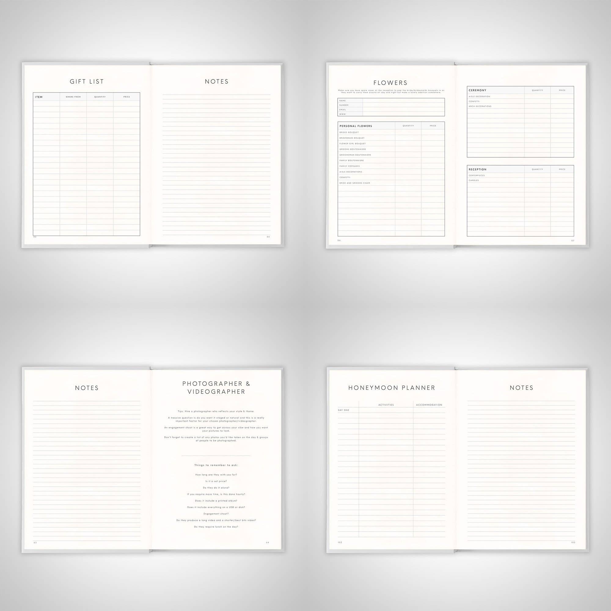 Scribble & Dot – wholesale Planner – Elegant Wedding Planner3