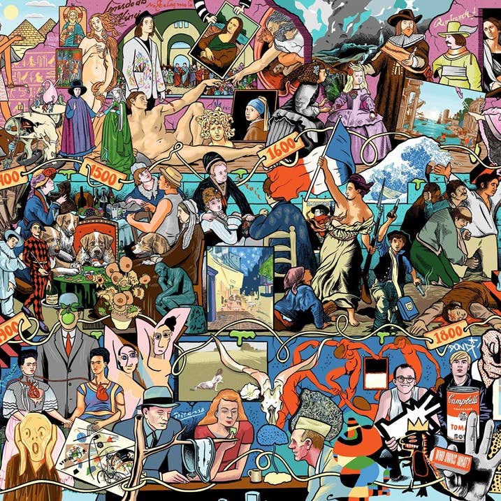 SCB - Wholesale Puzzle - Adult - Pieces of Art: A 1000 Piece Art History Puzzle3