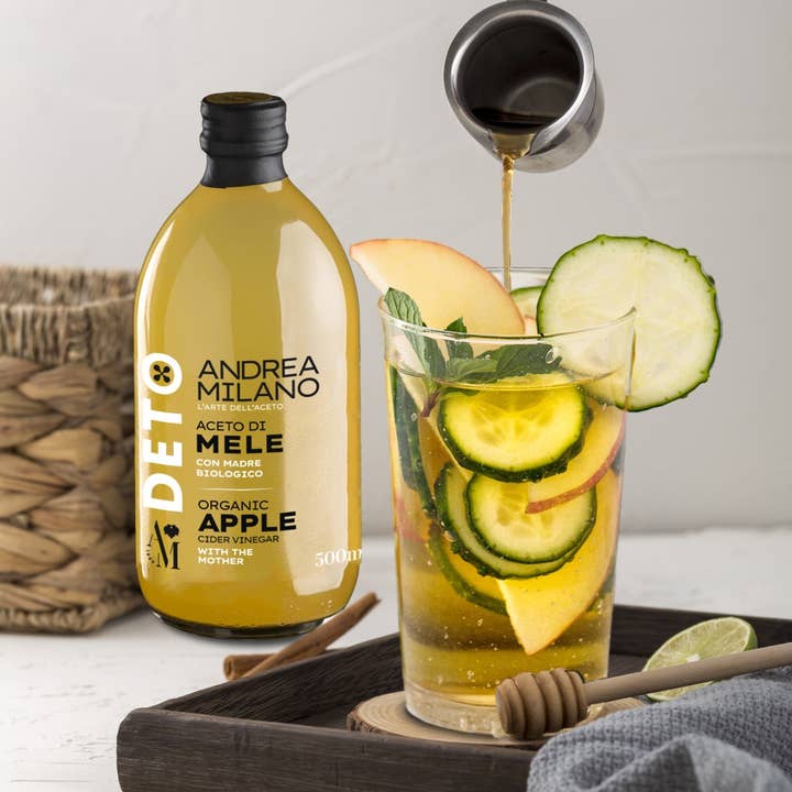 Andrea Milano – Vinagre por atacado – Vinagre de maçã orgânico não filtrado com a mãe2
