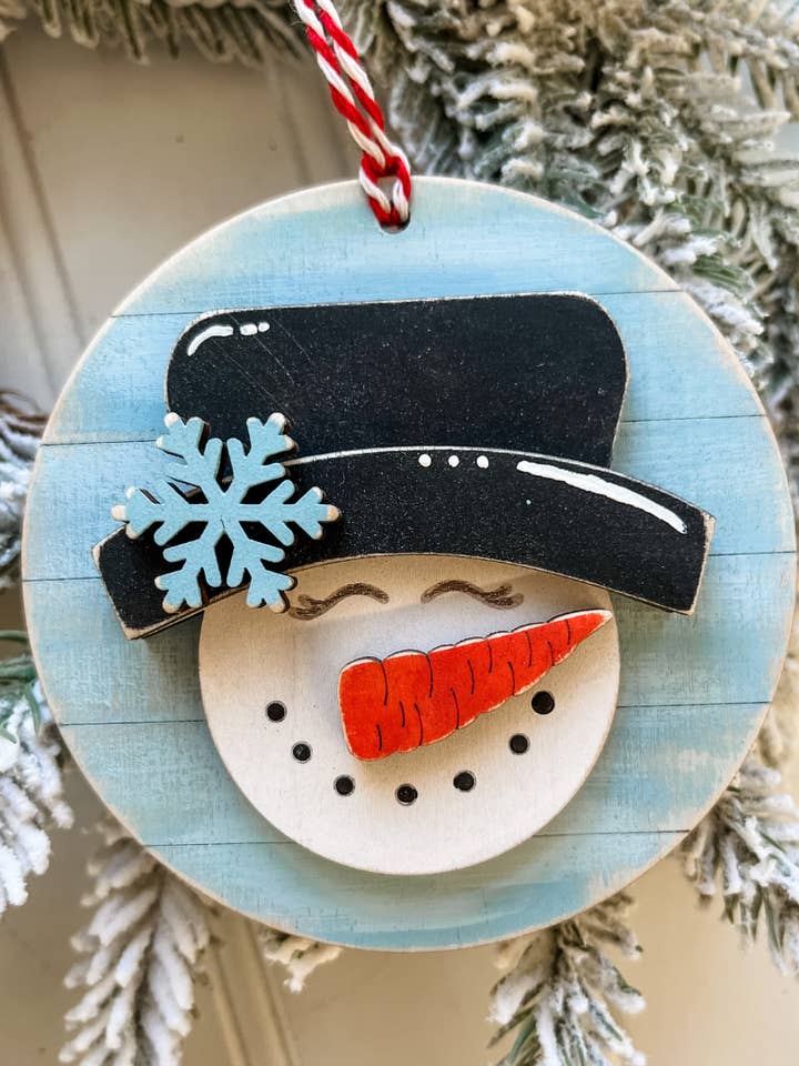 Snowman DIY Ornament Creative Kit for wholesale by Country Roads Rustic Decor