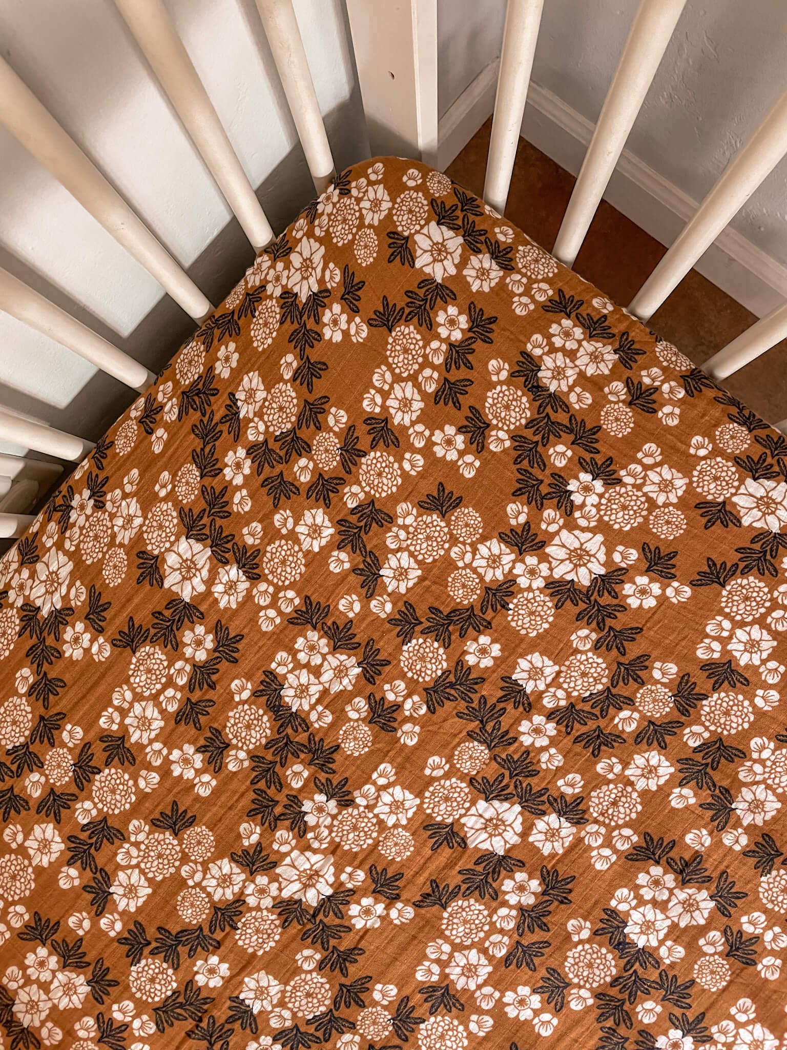 Moon + Mystics - Wholesale Cot/crib sheets - Marigold Muslin Crib Sheet0