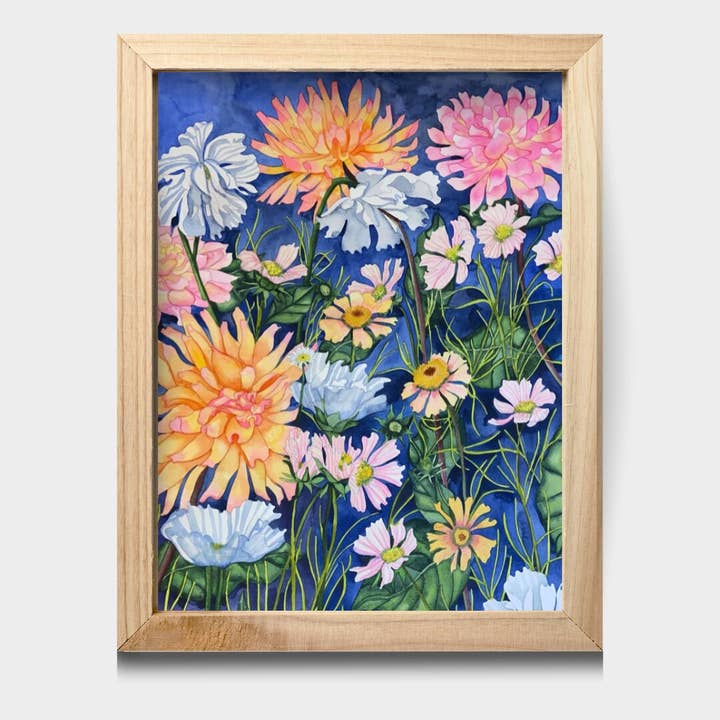 Lámina de acuarela Florals in Spring de 11 x 14 pulgadas para venta al por mayor de Chloe Marie Hourdequin Designs