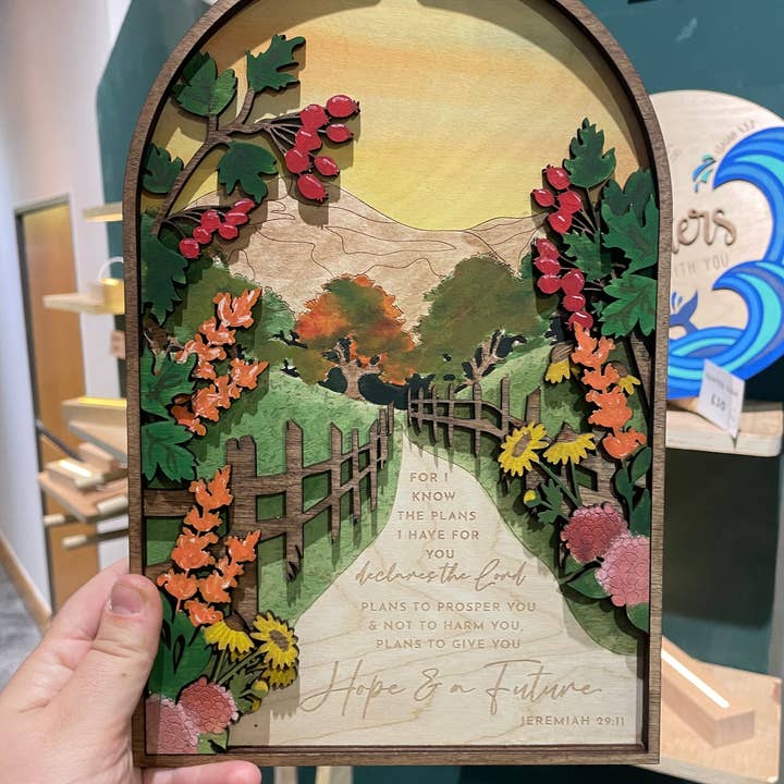 Car je connais les projets superposés signe Jérémie 29:11 pour la vente par Birch and tides