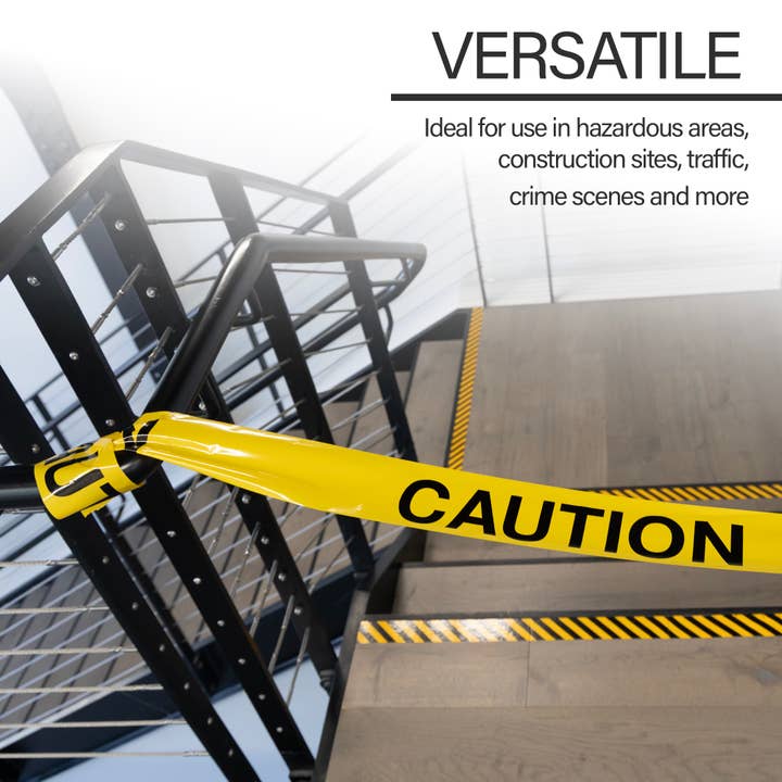 BAZIC Products - Wholesale Tape - 3" X 1000 Feet Yellow "Caution" Barricade Tape