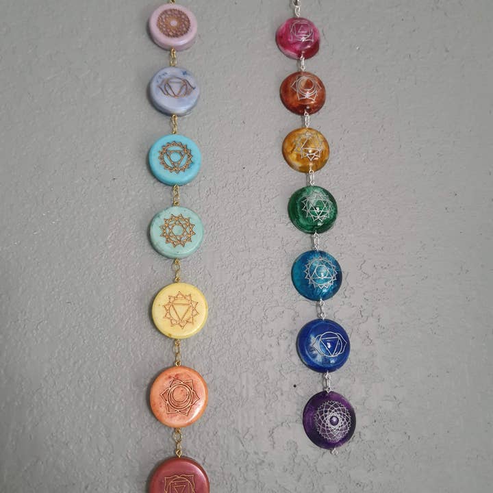 Weeds and Witchery – Arte de parede dimensional/3D por atacado – Adorno de parede de resina dos chakras5