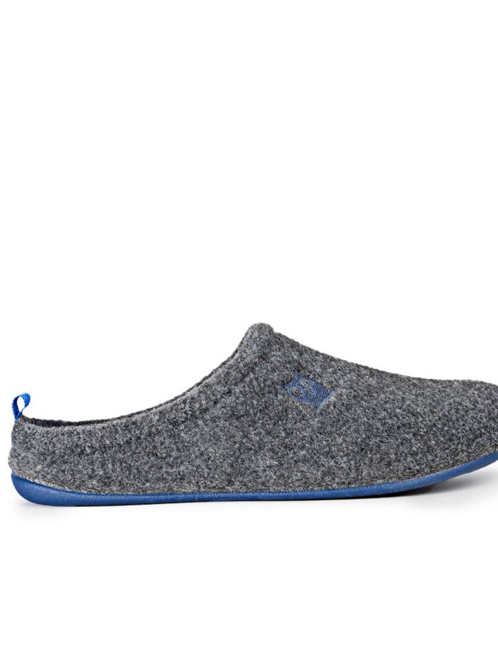 Pantofole Chinela antracite-blu navy per la vendita all'ingrosso da parte di Marpen Slippers