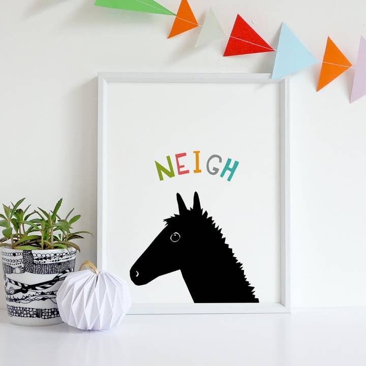 Estampa de cavalo Neigh por atacado de YOYO Studio