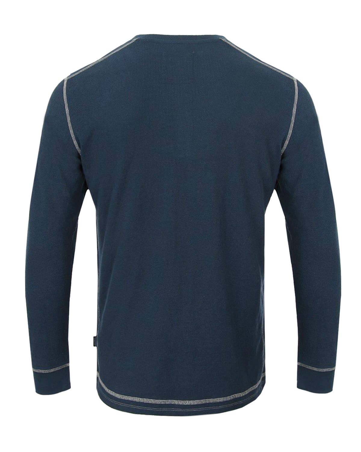 ZIMEGO - Vente T-shirt – homme - Henley thermique basique à manches longues pour homme, style décontracté3