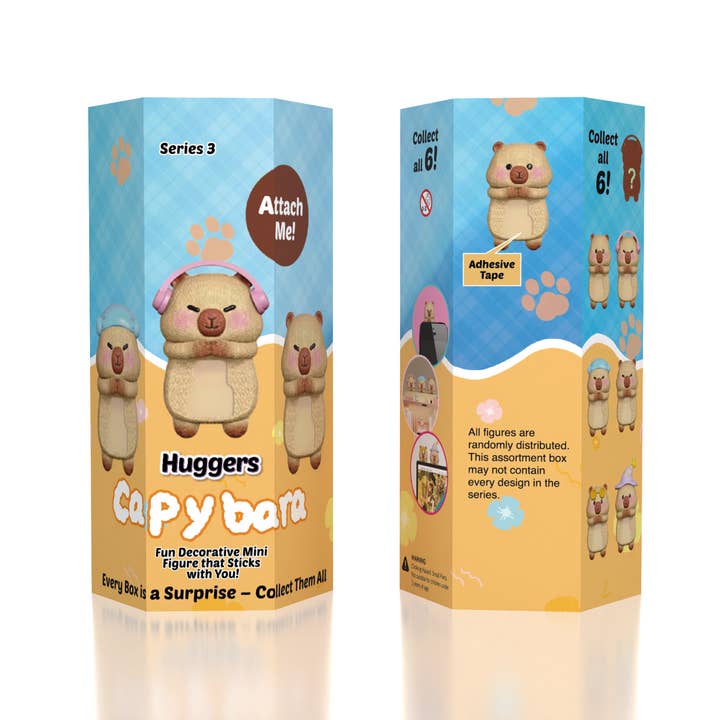 Capybara Huggers: The Phone Hugging Animals Series 3 Collectable Figurine Blind Bag (1pc) for wholesale by Showcase