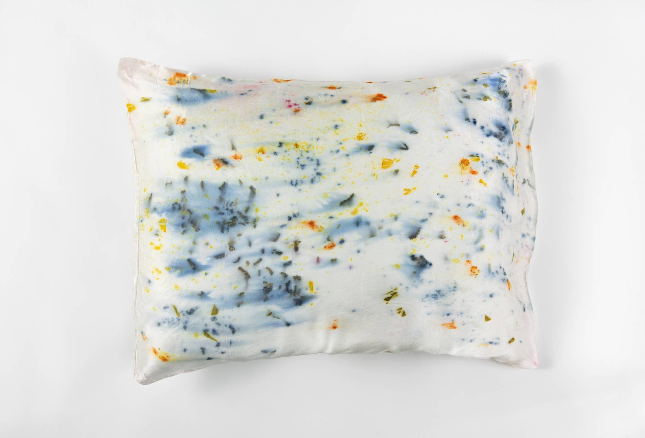 DYE KWEEN - Wholesale Bedding Pillowcase/Sham - Abstract Botanically Dyed Silk Pillowcase10