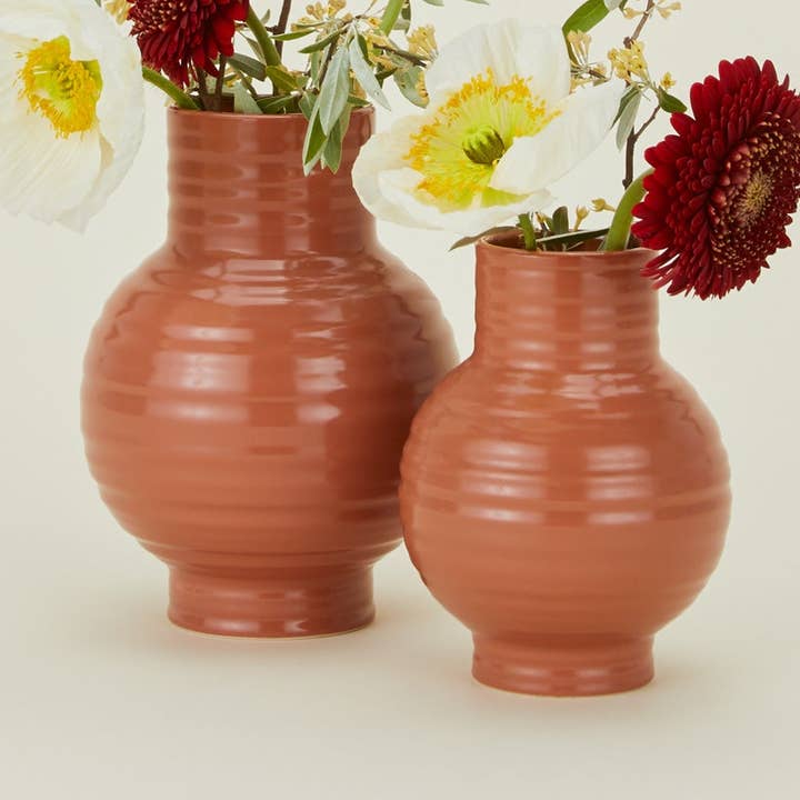 ESSENTIAL CERAMIC VASE - TERRACOTTA for wholesale by Hawkins New York