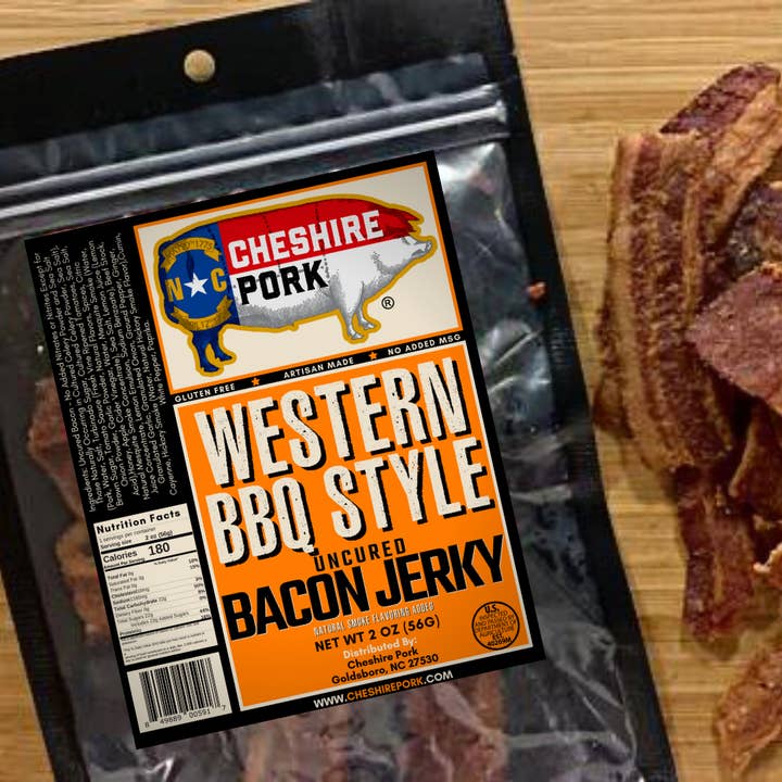 Jerky au bacon et au barbecue occidental pour la vente par Cheshire Pork