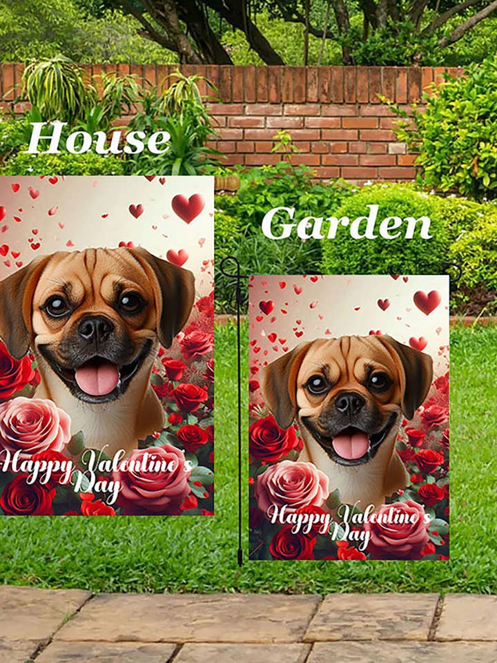 Puggle Fulvo - Bandiera di San Valentino per la Casa per la vendita all'ingrosso da parte di Best of Breed Products