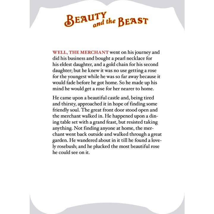 Laughing Elephant Books - Wholesale Preschool Book (3-5) - Beauty And The Beast- Children's Die-Cut Picture Book4