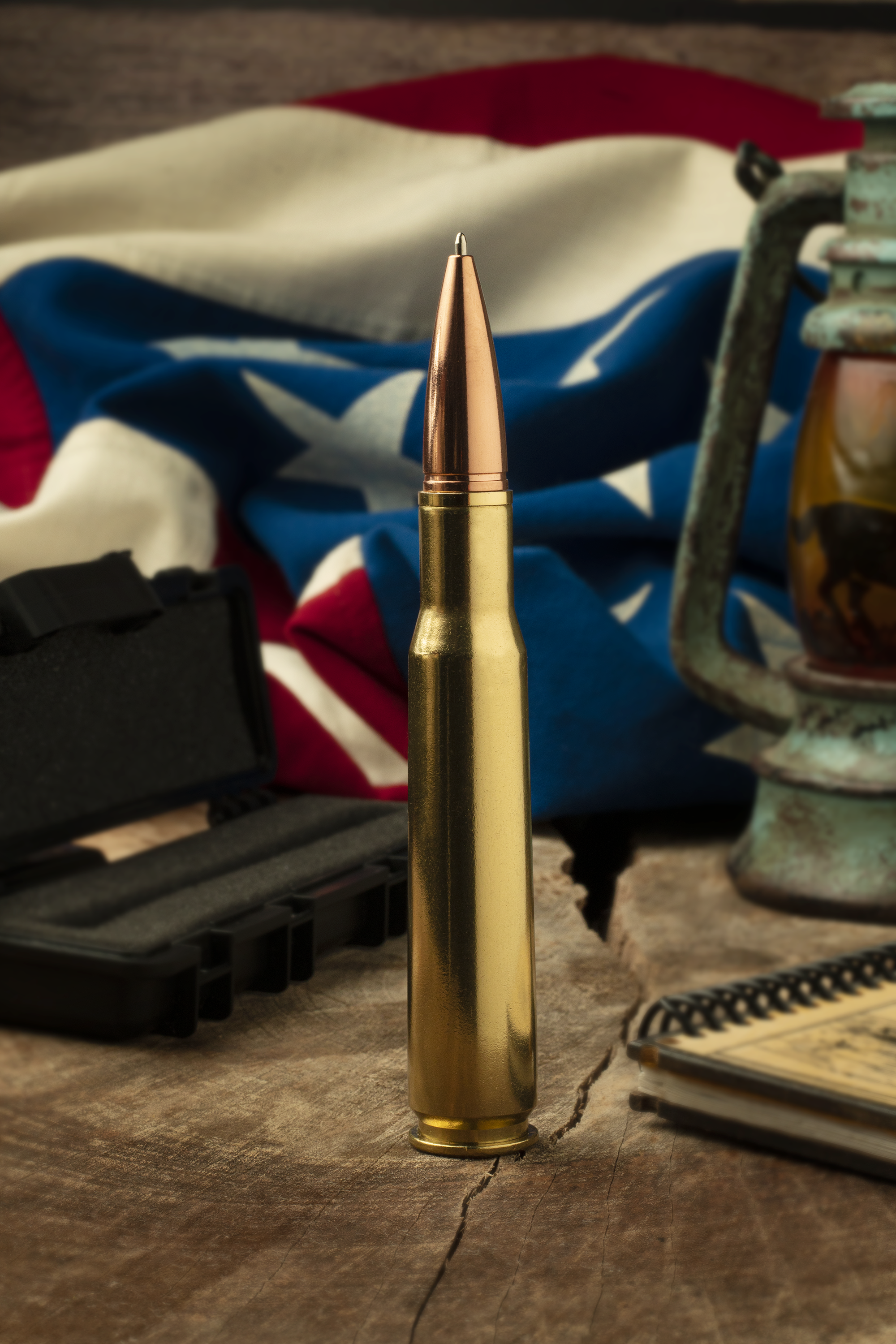 Old Southern Brass - Wholesale Pen - 50 BMG Real Brass Casing Refillable Twist Pen10