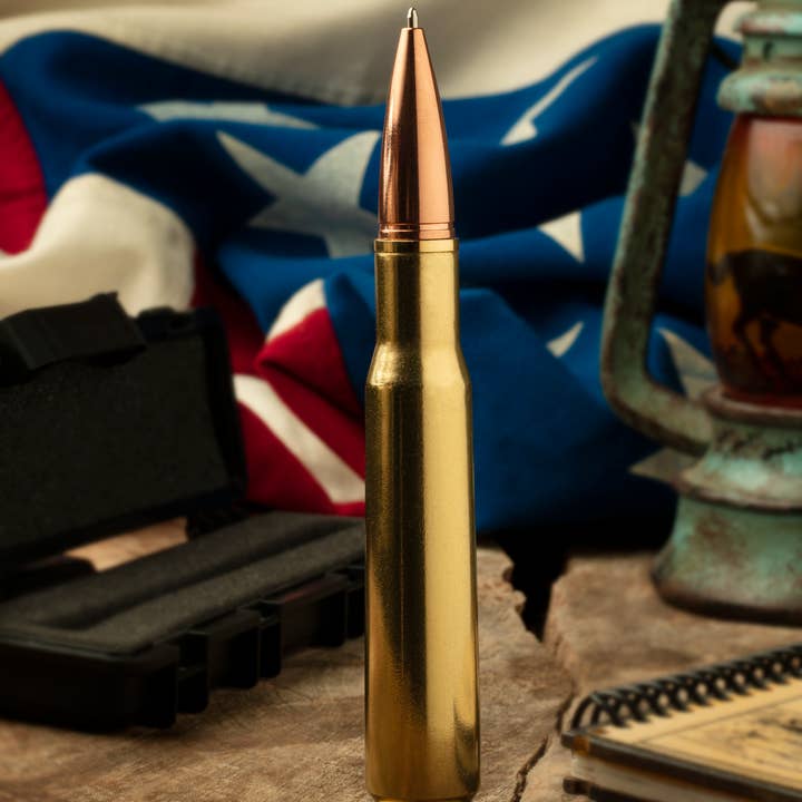 Old Southern Brass - Wholesale Pen - 50 BMG Real Brass Casing Refillable Twist Pen10