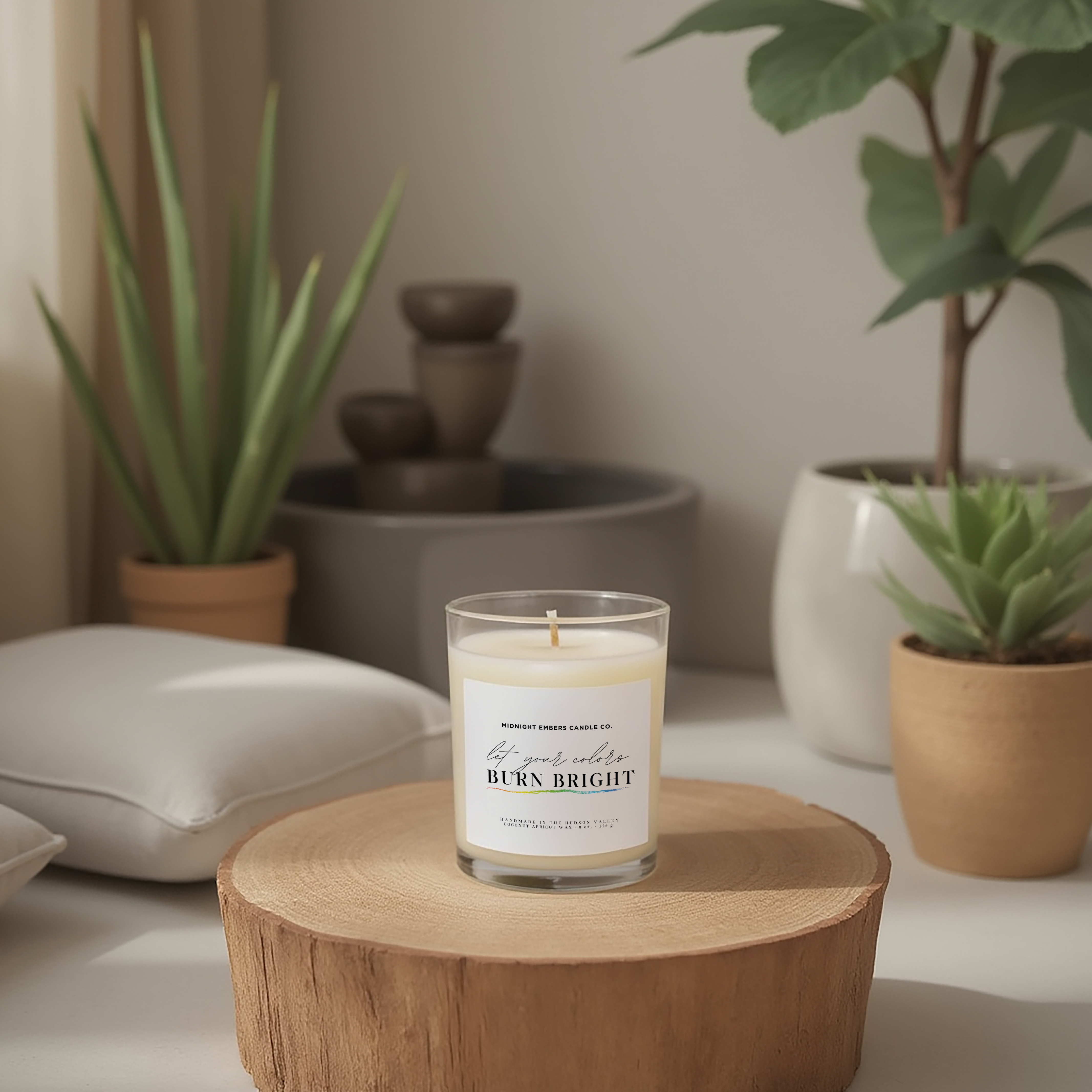 Midnight Embers Candle Co. - Wholesale Jar/Filled Candle - Let Your Colors Burn Bright Candle6