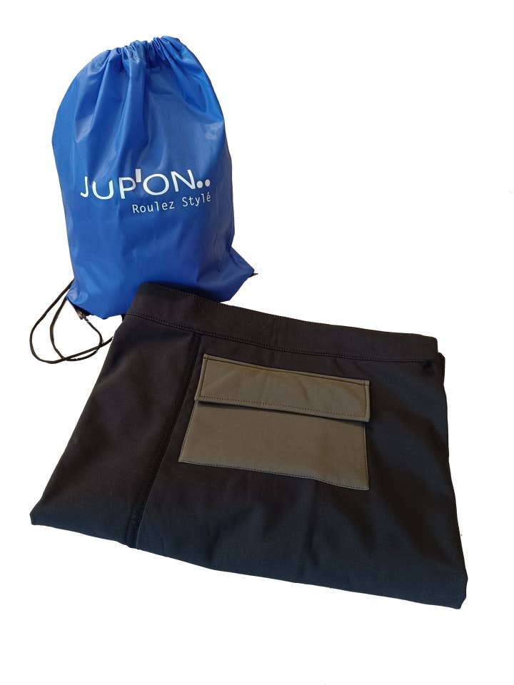 Avental de scooter_Preto cáqui por atacado de JUP'ON