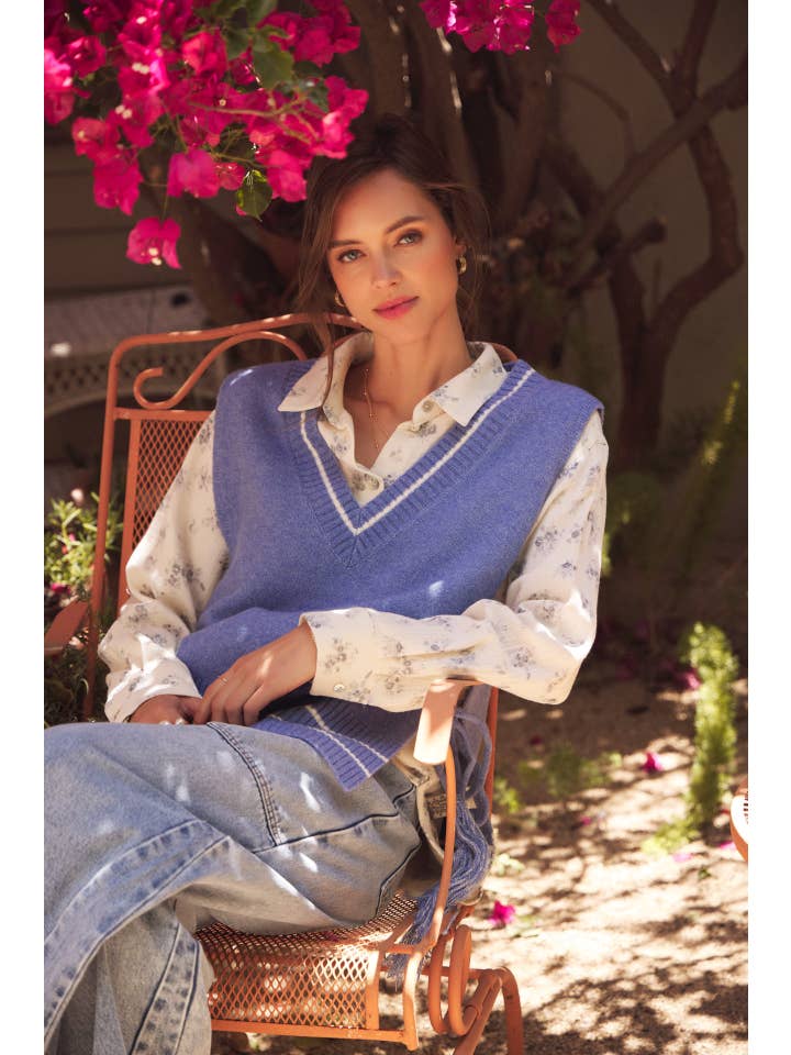 in february - Wholesale Button Down Shirt - Women's - FLORAL COTTON GAUZE OVERSIZED BUTTON-DOWN SHIRT