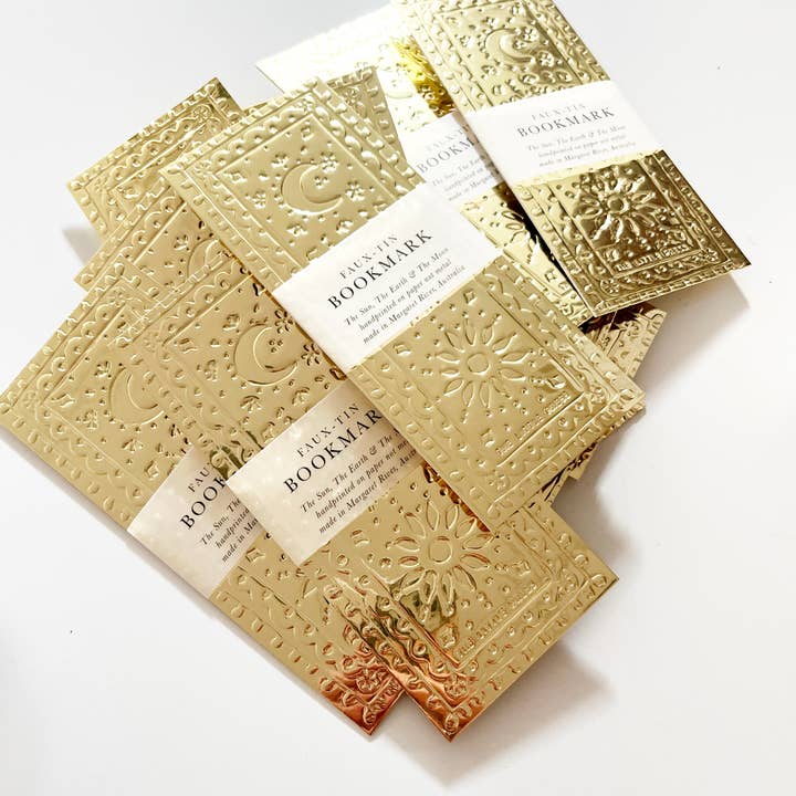 THE LITTLE PRESS - Wholesale Bookmark - Bookmark - Faux-Tin - Gold4