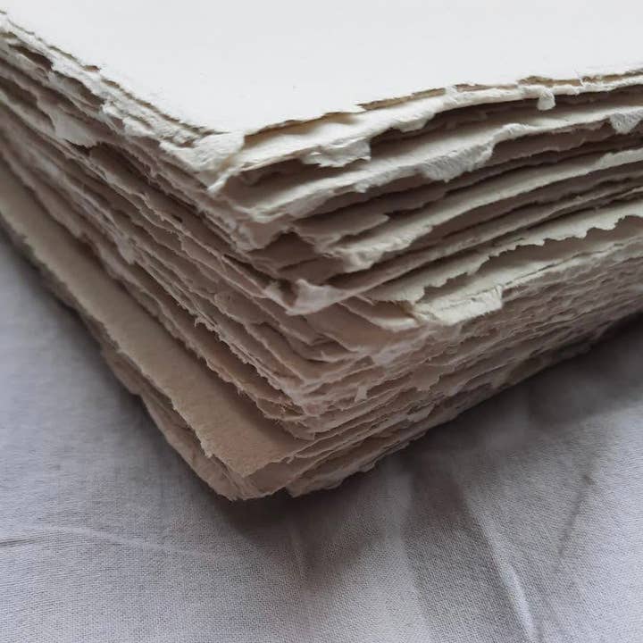 PARWANApaper - Wholesale Engagement Card - A7 Invitation Cards Deckled Edge Handmade Paper Cards