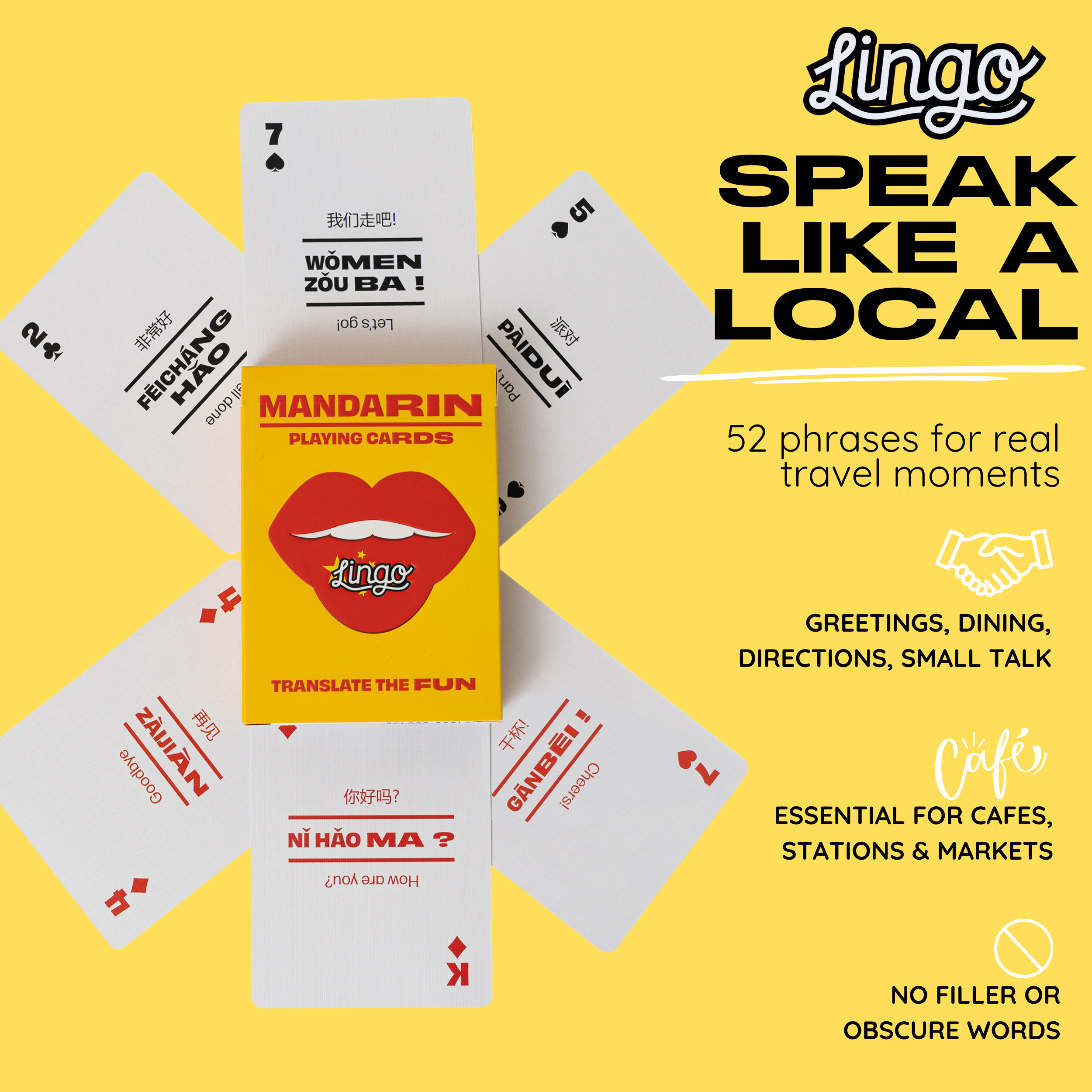 Lingo Playing Cards – wholesale Playing cards – Mandarin Travel Playing Cards7