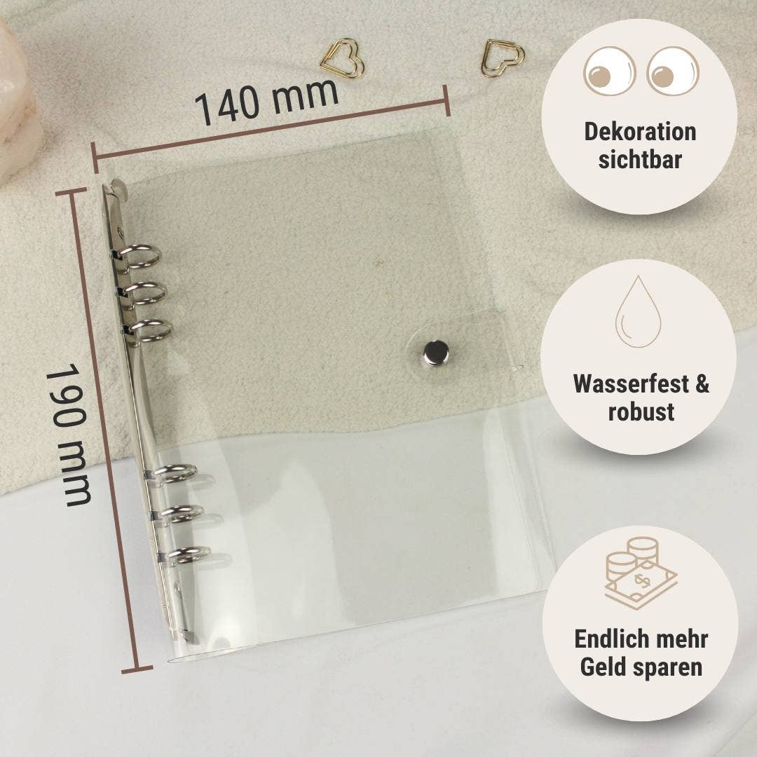 pen & pages - Wholesale Planner - Ring planner "Clear gold & silver" - incl. Today Marker - Personal - 9.5 x 17.1 cm4