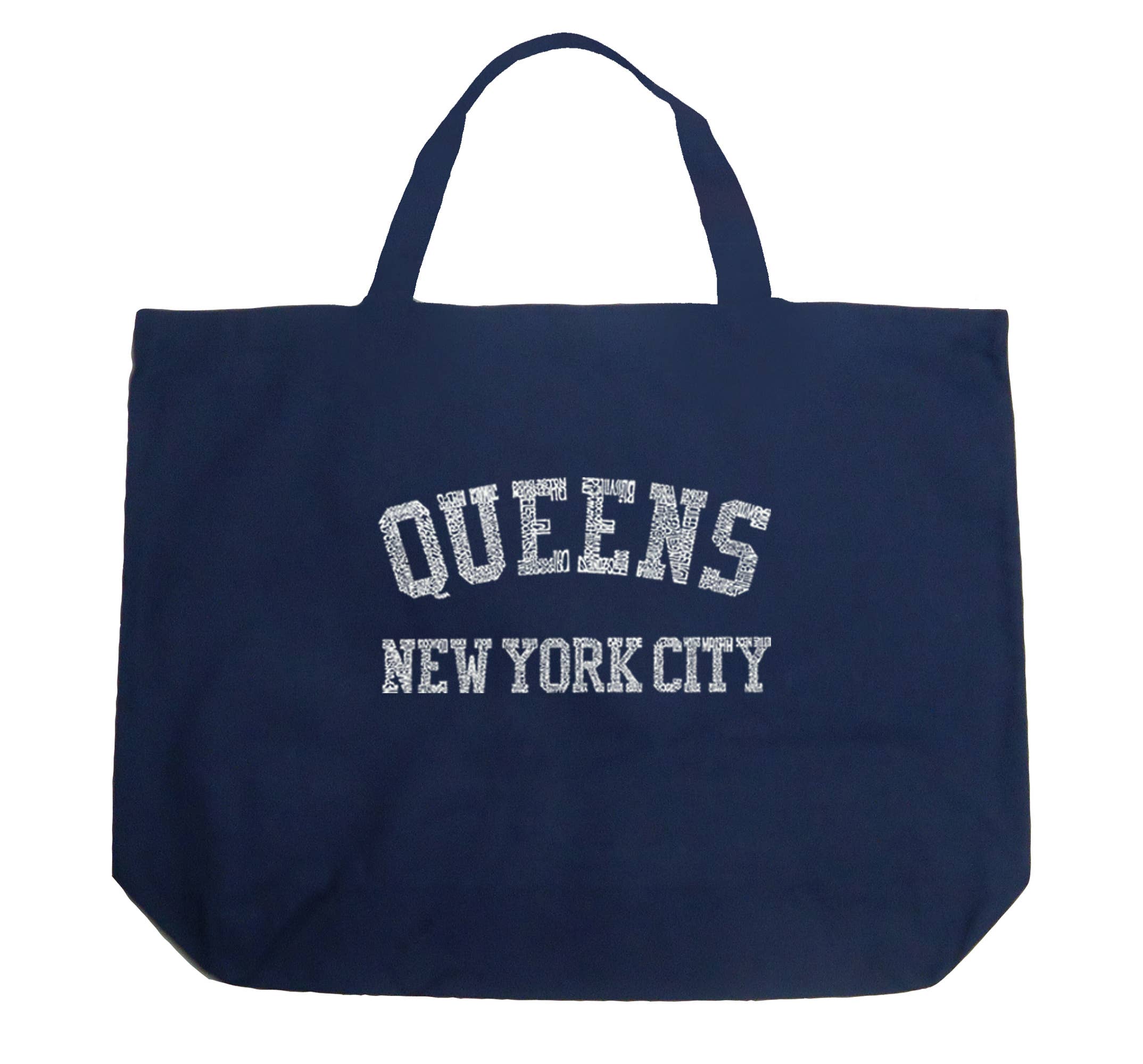 LA Pop Art - Wholesale Tote Bag - Unisex - LA Pop Art Word Art Tote Bag -NEIGHBORHOODS IN QUEENS, NY5