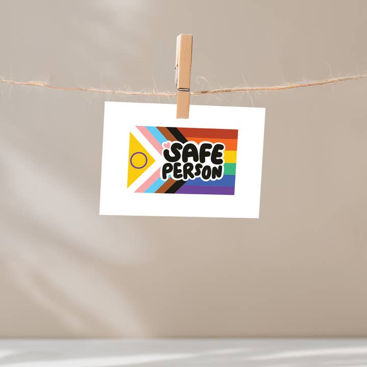 Safe Person Unframed Mini Art Print for wholesale by Mouthy Broad