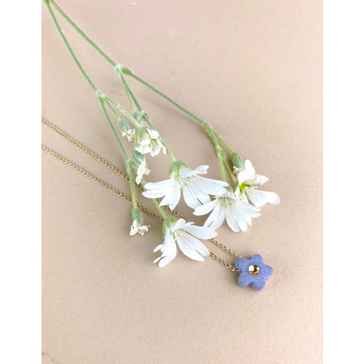 Barrow PDX - Wholesale Pendant/Charm Necklace - Mini Flower Necklace - Various Colors5
