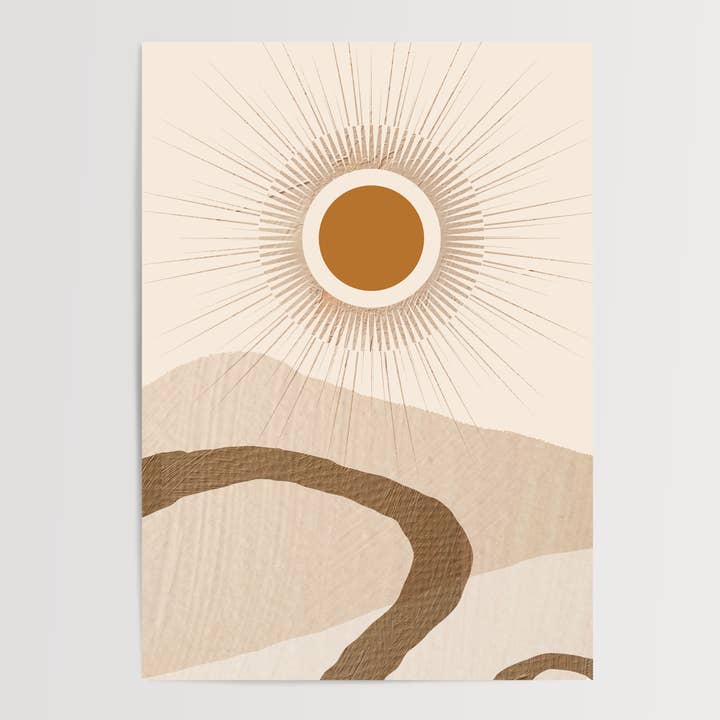 Boho Sunrise Print for wholesale by LXR CREATE