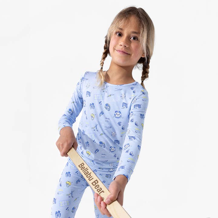 Hockey-Bambus-Kinderpyjamas für den Großhandel von Bellabu Bear