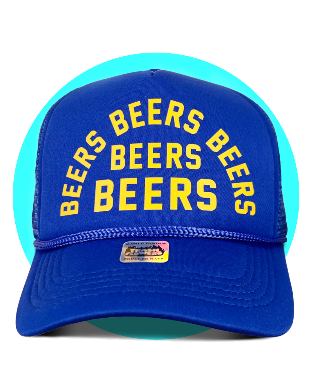Trash Flowers Trucker Hats - Wholesale Trucker Hat - Unisex - Beers Beers Beers Trucker Hat4
