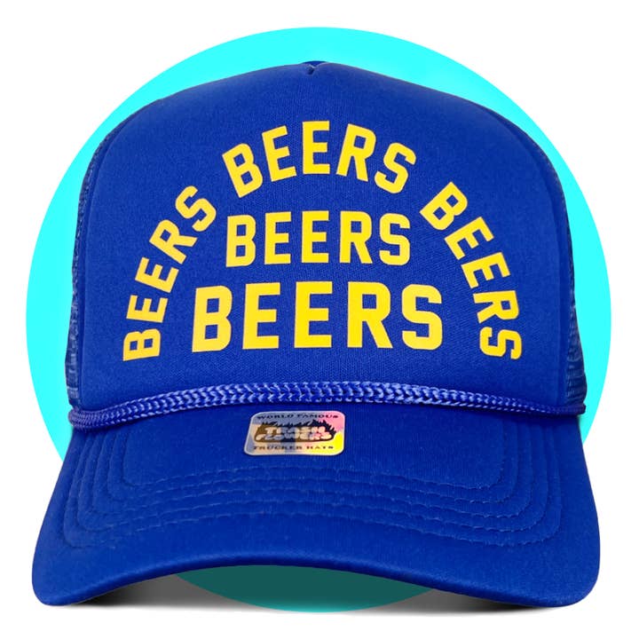 Trash Flowers Trucker Hats - Wholesale Trucker Hat - Unisex - Beers Beers Beers Trucker Hat4