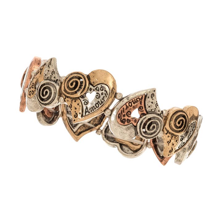 Oferta - Pulsera con forma de corazón en 3 idiomas para venta al por mayor de Howard's