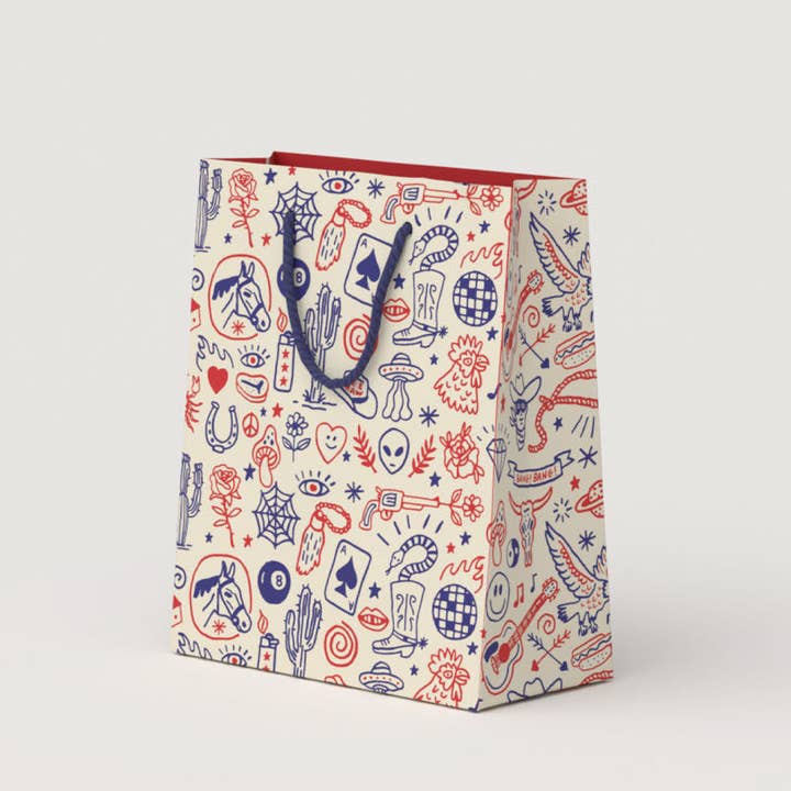 WESTERN GIFT BAG (Medium) for wholesale by Paperole