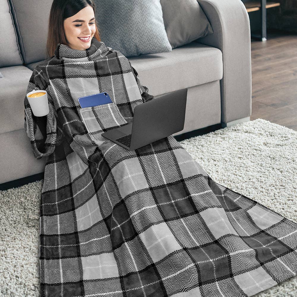 Pavilia - Vendita all'ingrosso Plaid - Coperta con maniche - Tasca applicata64