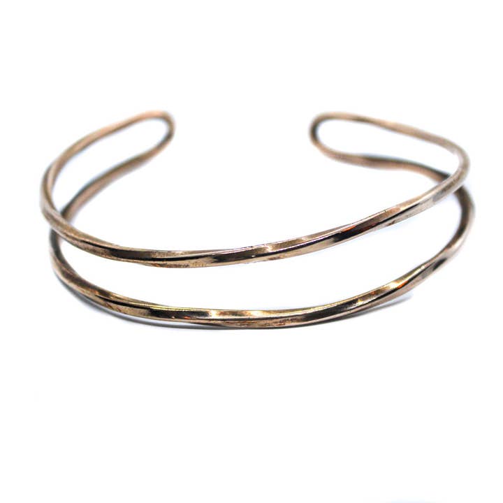 Bracelete torcido duplo por atacado de LEF jewelry