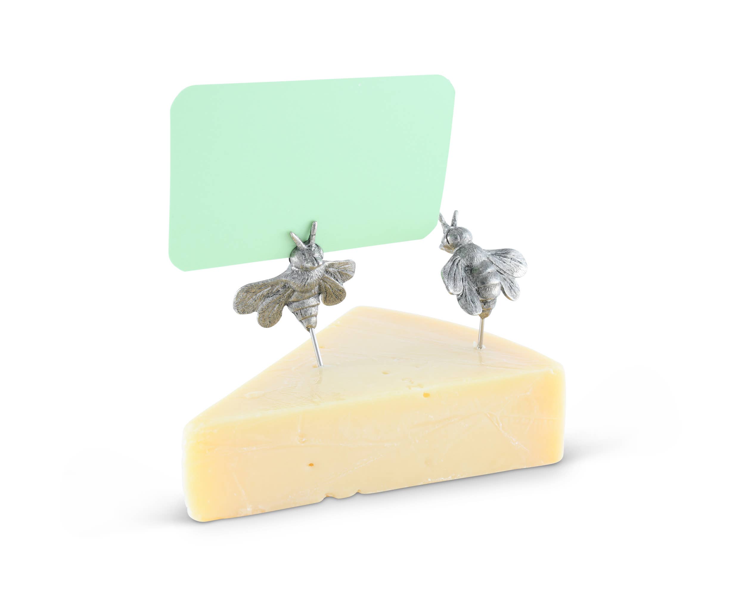 Vagabond House – Großhandel Käsemesser – Zinn-Honigbien-Käse-Marker-Set1