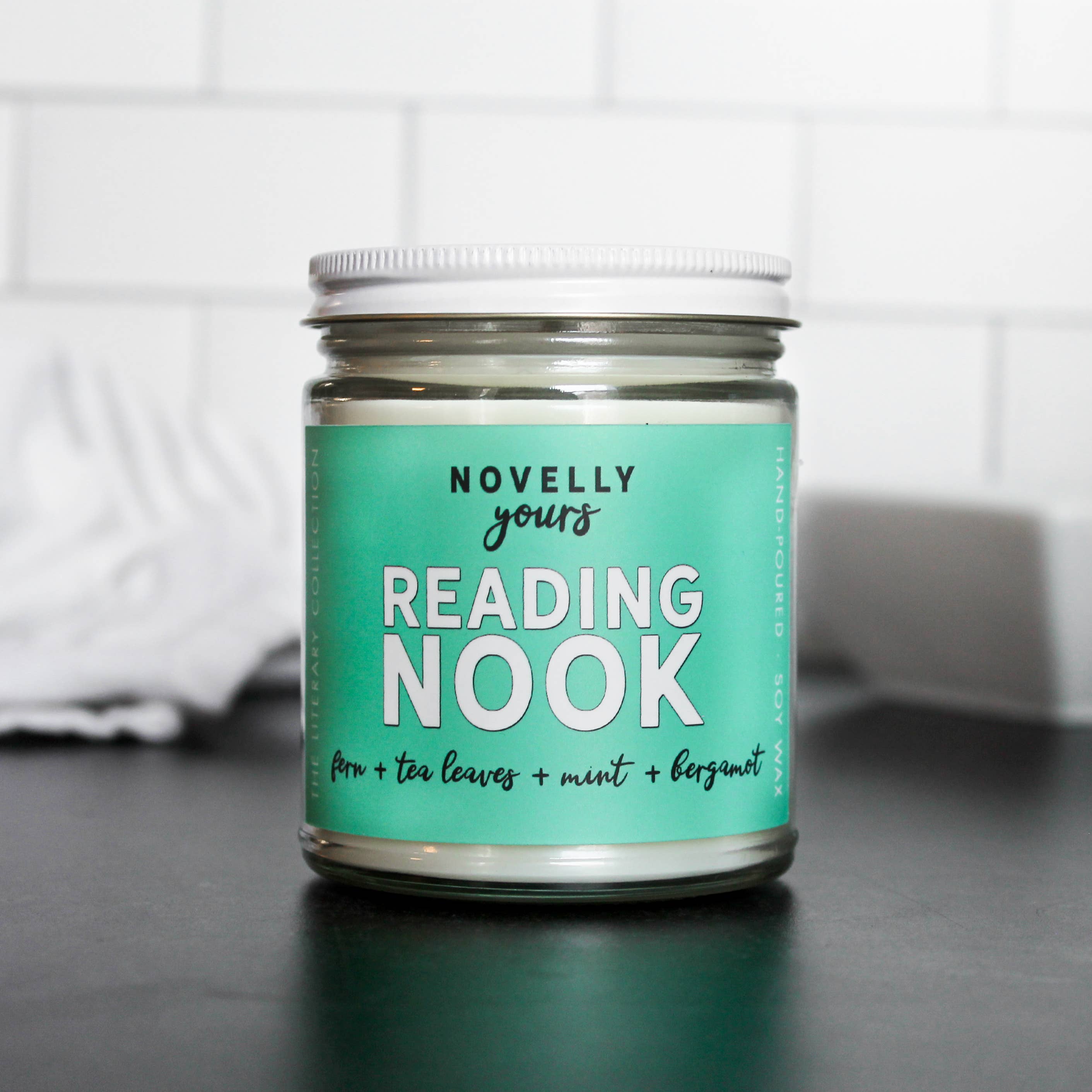 Novelly Yours - Wholesale Jar/Filled Candle - Reading Nook Candle | Book Lover candle & Reading Gift