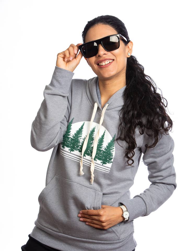 Women’s Boreal Forest Hoodie — Organic cotton for wholesale by PLB Design