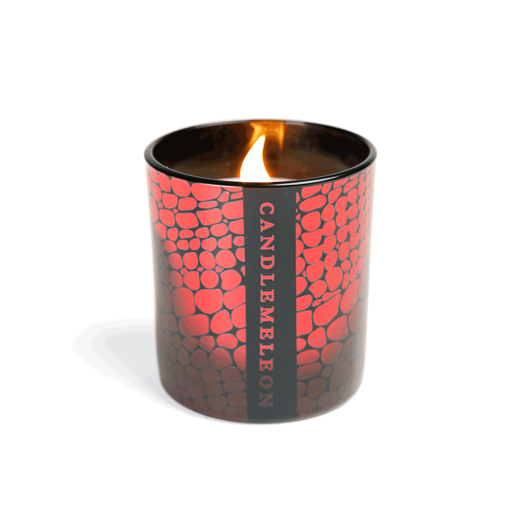 CANDLEMELEON - Wholesale Jar/Filled Candle - RED SNAKE - Colour Changing Soy Woodwick Scented Candle4